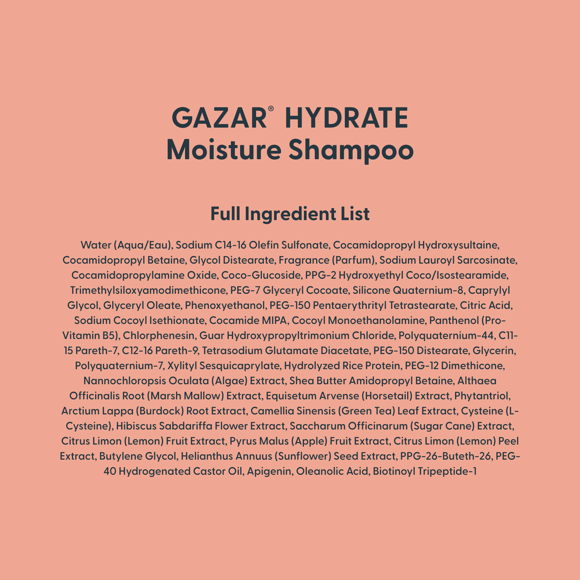 HYDRATE Moisture Shampoo
