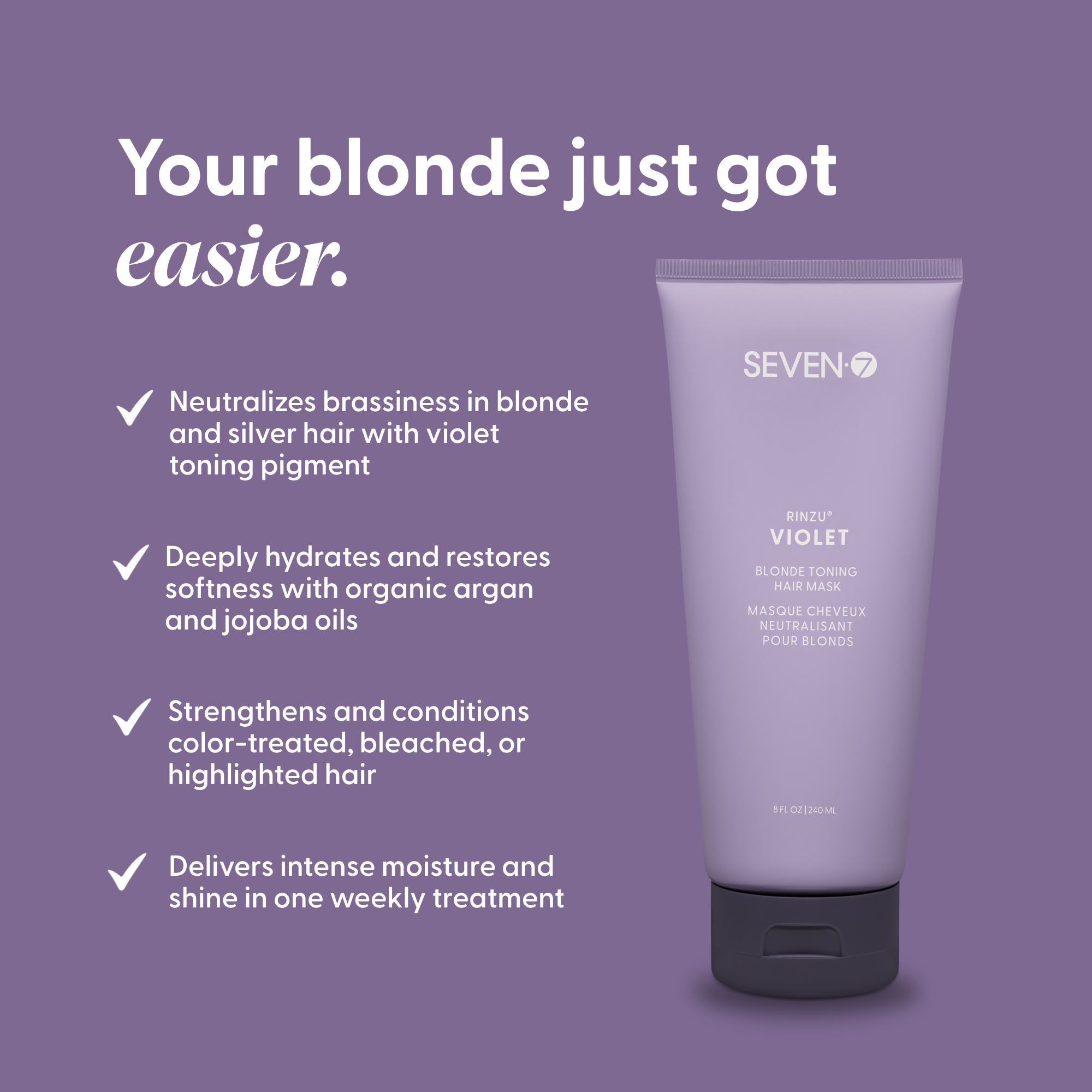 VIOLET Blonde Toning Hair Mask